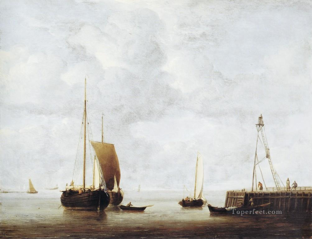 Hoeker marine Willem van de Velde the Younger Oil Paintings